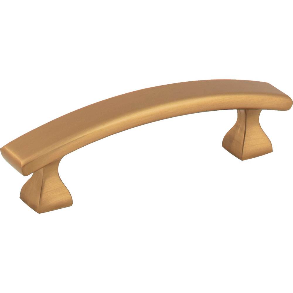 Hardware Resources 3'' Center-to-Center Satin Bronze Square Hadly Cabinet Pull