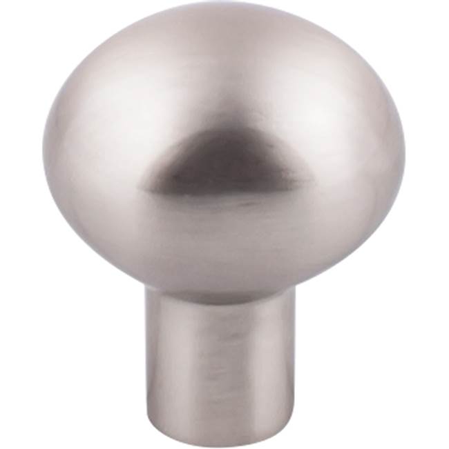 Top Knobs Aspen II Small Egg Knob 1 3/16 Inch Brushed Satin Nickel