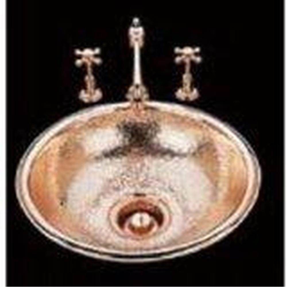 Alno Large Round Lavatory Garland Pattern, Undermount and Drop In