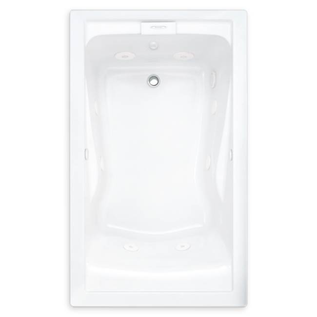 American Standard Evolution® 60 x 32-Inch Deep Soak® Drop-In Bathtub With EverClean® Combination Spa System