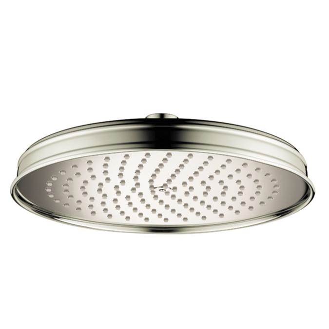 Axor Montreux Showerhead 240 1-Jet, 1.75 GPM in Polished Nickel