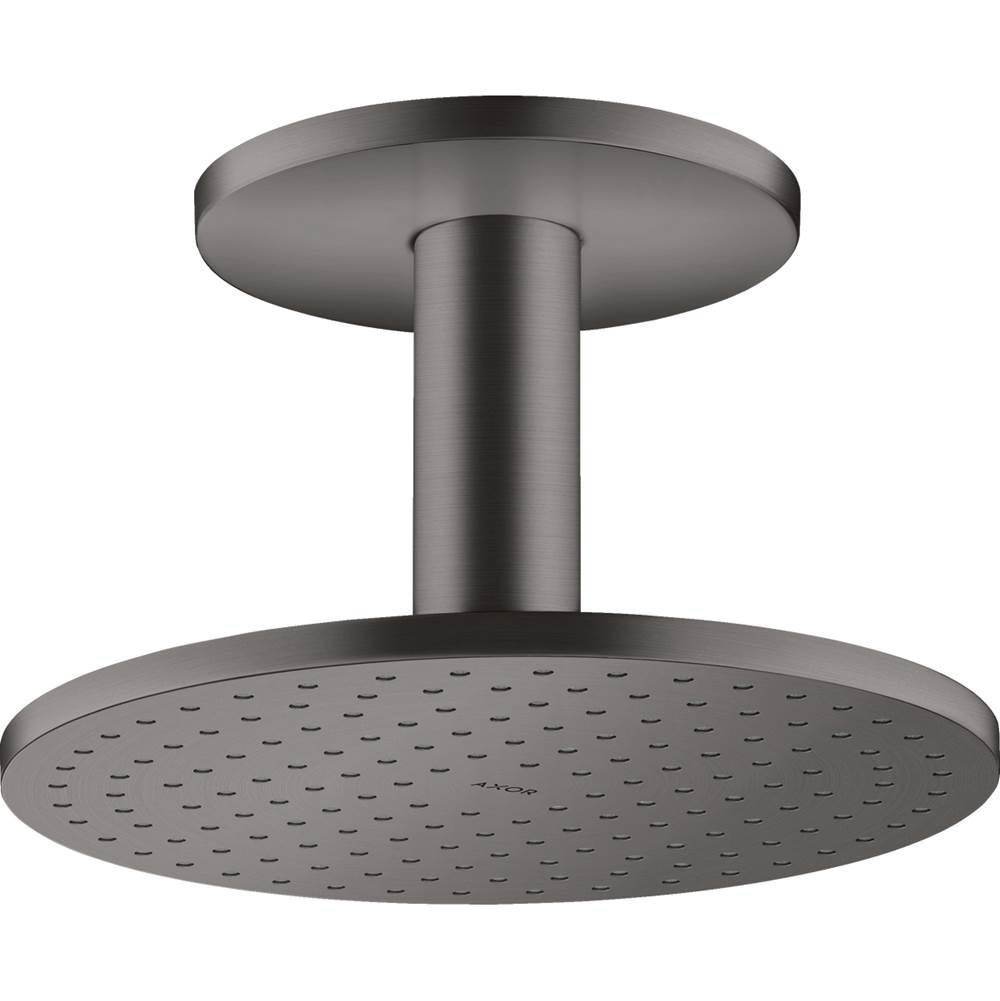 Axor ShowerSolutions Showerhead 250 2-Jet Ceiling Connection, 1.75 GPM in Brushed Black Chrome
