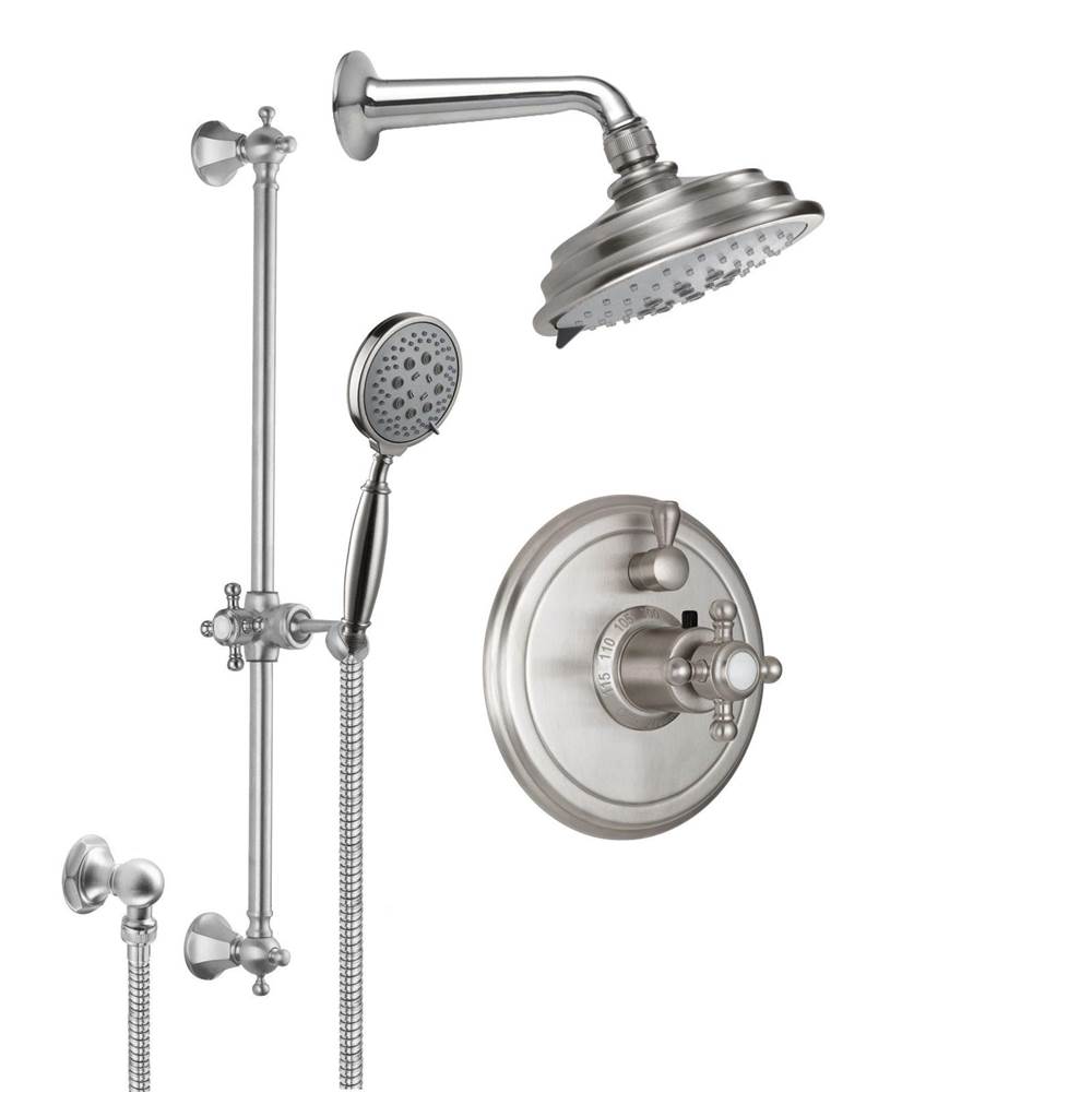 California Faucets Monterey StyleTherm® 1/2'' Thermostatic Shower System with Handshower Slide Bar