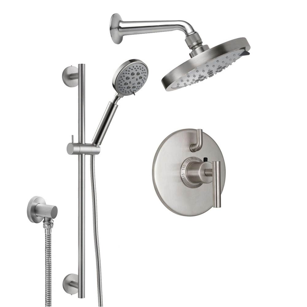 California Faucets Tiburon StyleTherm® 1/2'' Thermostatic Shower System with Handshower Slide Bar