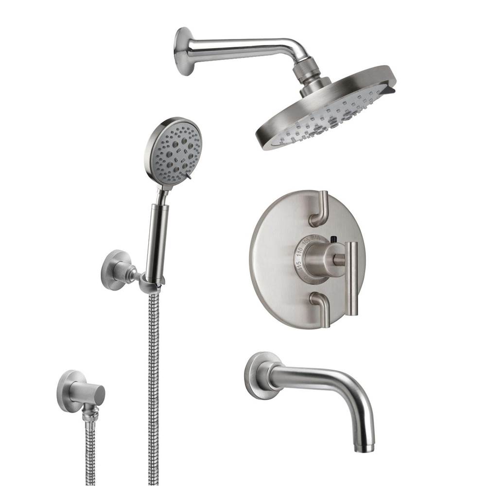 California Faucets Tiburon StyleTherm® 1/2'' Thermostatic Shower System with Handshower Hook and Tub Spout