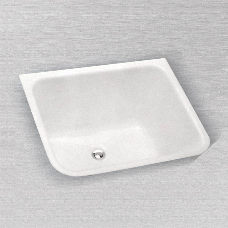 Ceco 24 x 20 x 12 Laundry Tray Flat Rim - Slope Front - Wall Hung