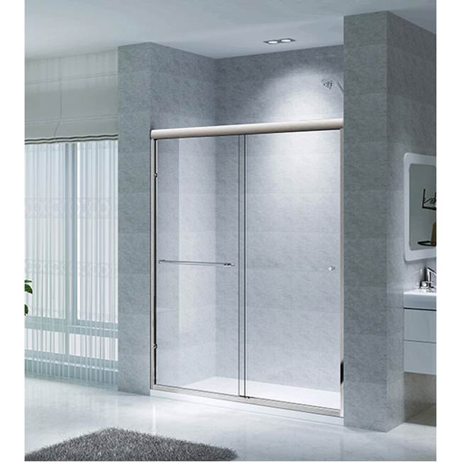 CKB CK Series Semi-Frameless Bypass Sliding Shower Doors
