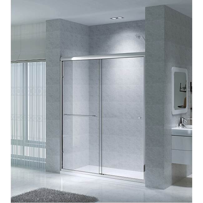 CKB CK Series Semi-Frameless Bypass Sliding Shower Doors