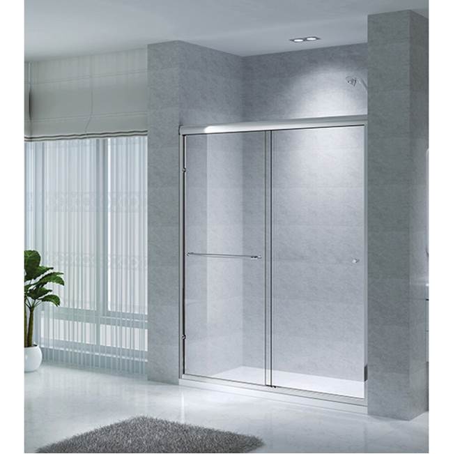 CKB EU Series Semi-Frameless Bypass Sliding Shower Doors