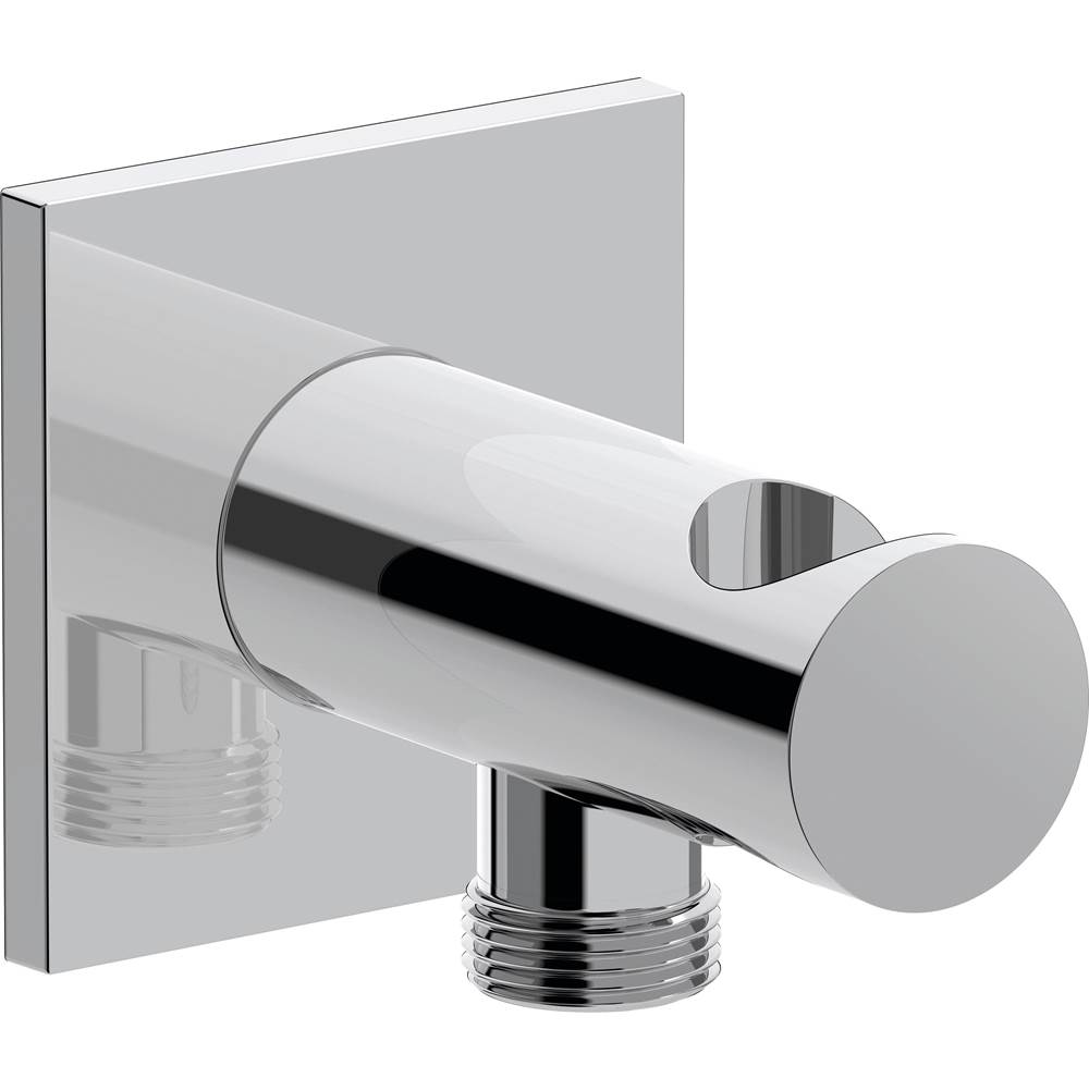 Duravit Square Wall Outlet With Holder Chrome
