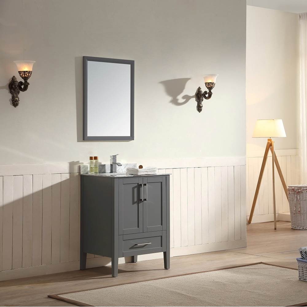 Dawn Dawn® Ross Series Dark Grey Cabinet with Self Soft Closing Hinges Door and Drawer