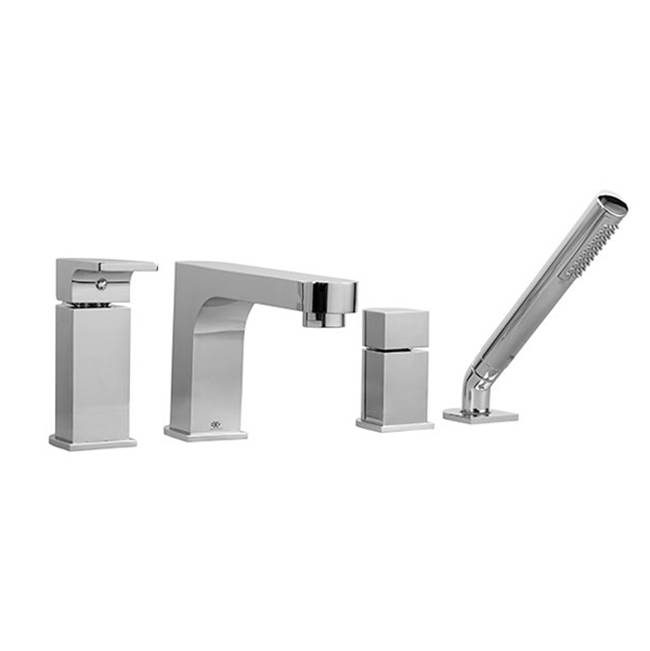 DXV Equility® Single Handle Deck Mount Bathtub Faucet with Hand Shower and Lever Handle
