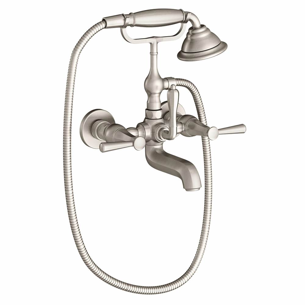 DXV Fitzgerald® Wall Mount Bathtub Faucet with Hand Shower and Lever Handles