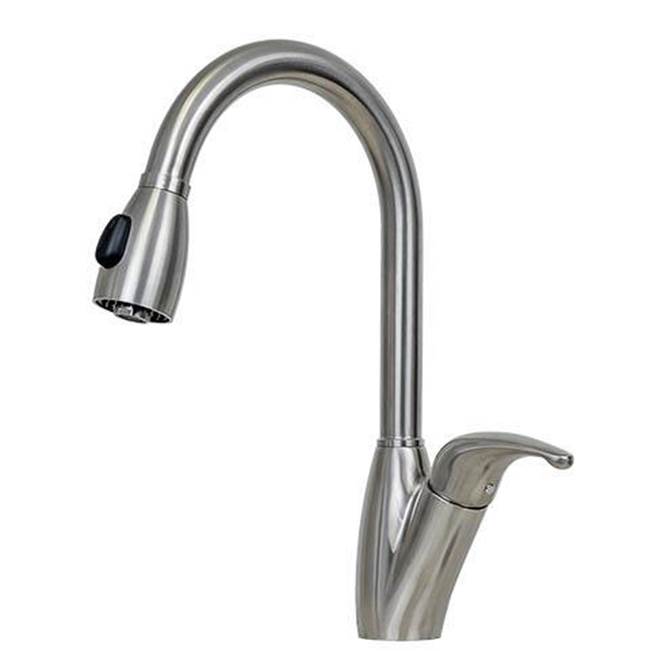 E2 Stainless Cascade  KPS3030, Soap Dispenser, Strainer, Grates, and M603R (Large Bowl Right)