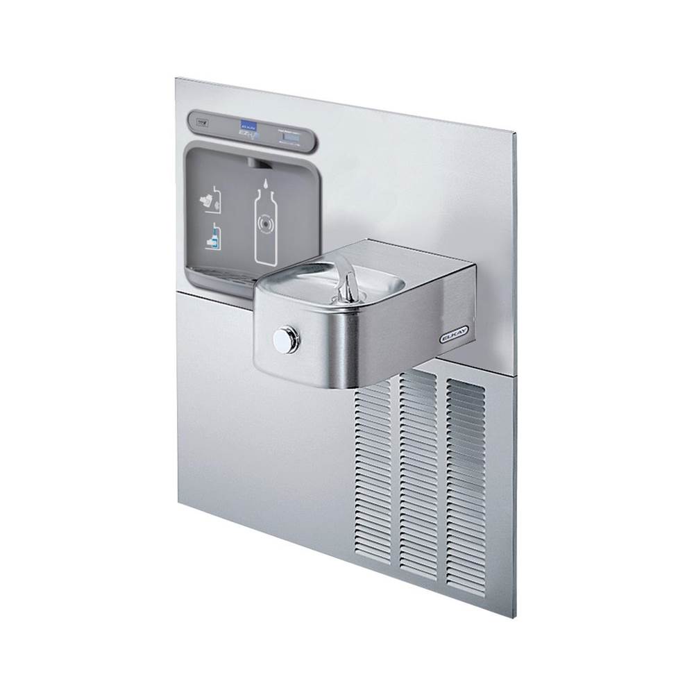 Elkay ezH2O Retrofit Bottle Filling Station and Soft Sides Fountain, Non-Filtered Refrigerated Stainless