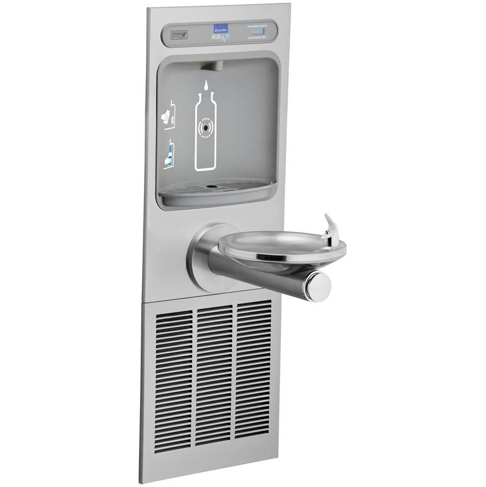 Elkay ezH2O Bottle Filling Station with Integral SwirlFlo Fountain, Refrigerated Non-Filtered Refrigerated Stainless