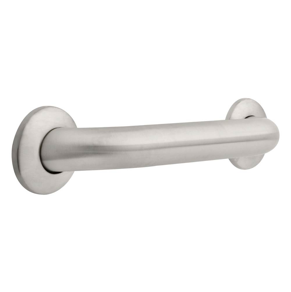 Franklin Brass 12x11/2 Concealed Screw Grab Bar, Stainless Steel