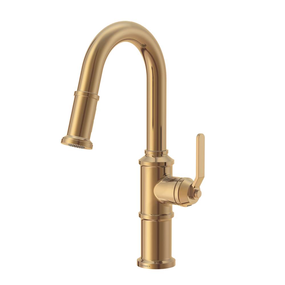 Gerber Plumbing Kinzie 1H Pull-Down Prep Faucet 1.75gpm Brushed Bronze