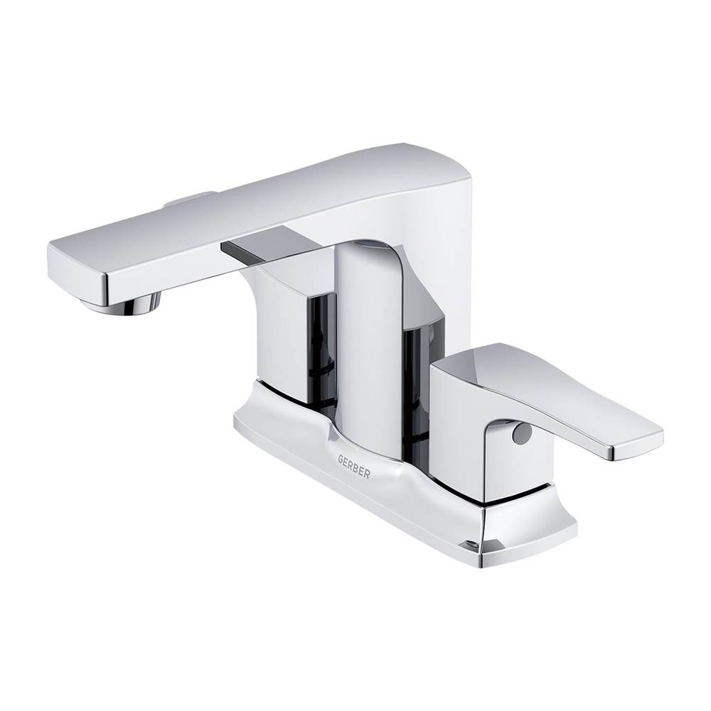 Gerber Plumbing Tribune 2H Centerset Lavatory Faucet w/ Metal Touch Down Drain 1.2gpm Chrome