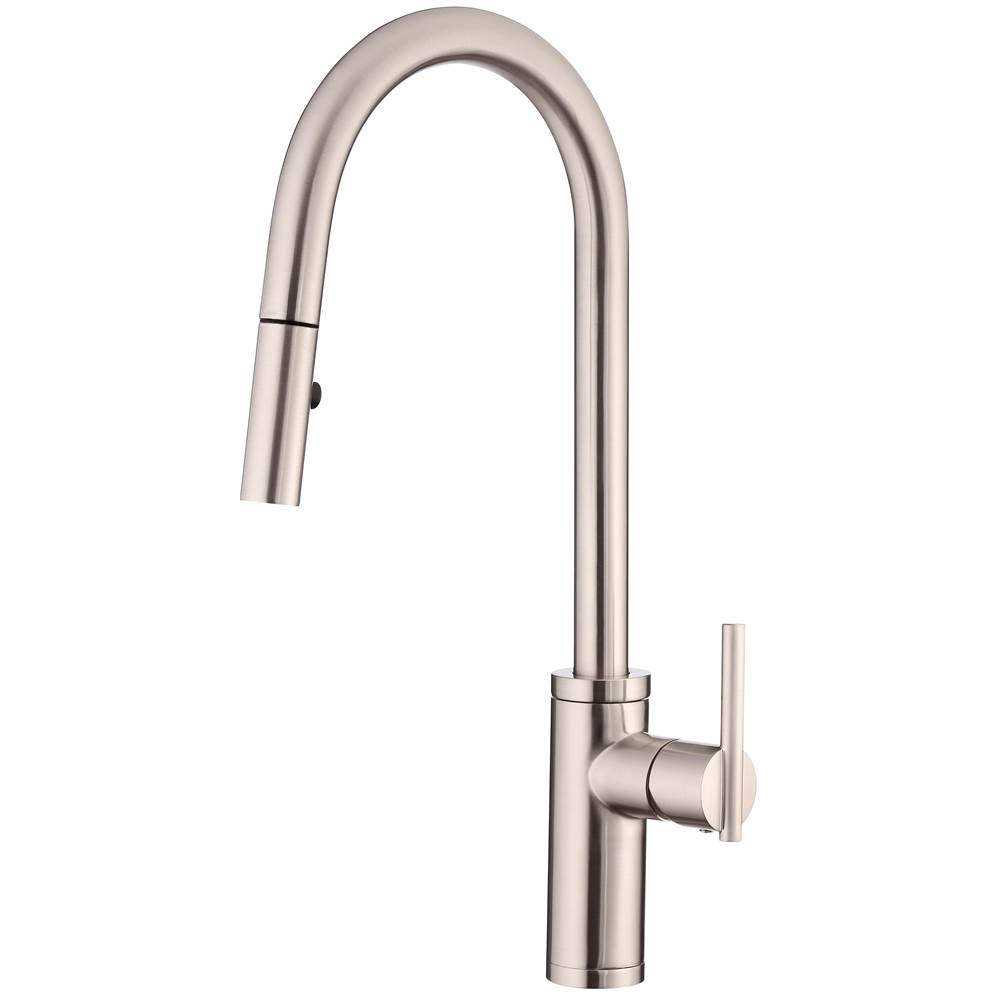 Gerber Plumbing Parma Cafe Pull-Down Kitchen Faucet w/ SnapBack Retraction 1.75gpm Stainless Steel