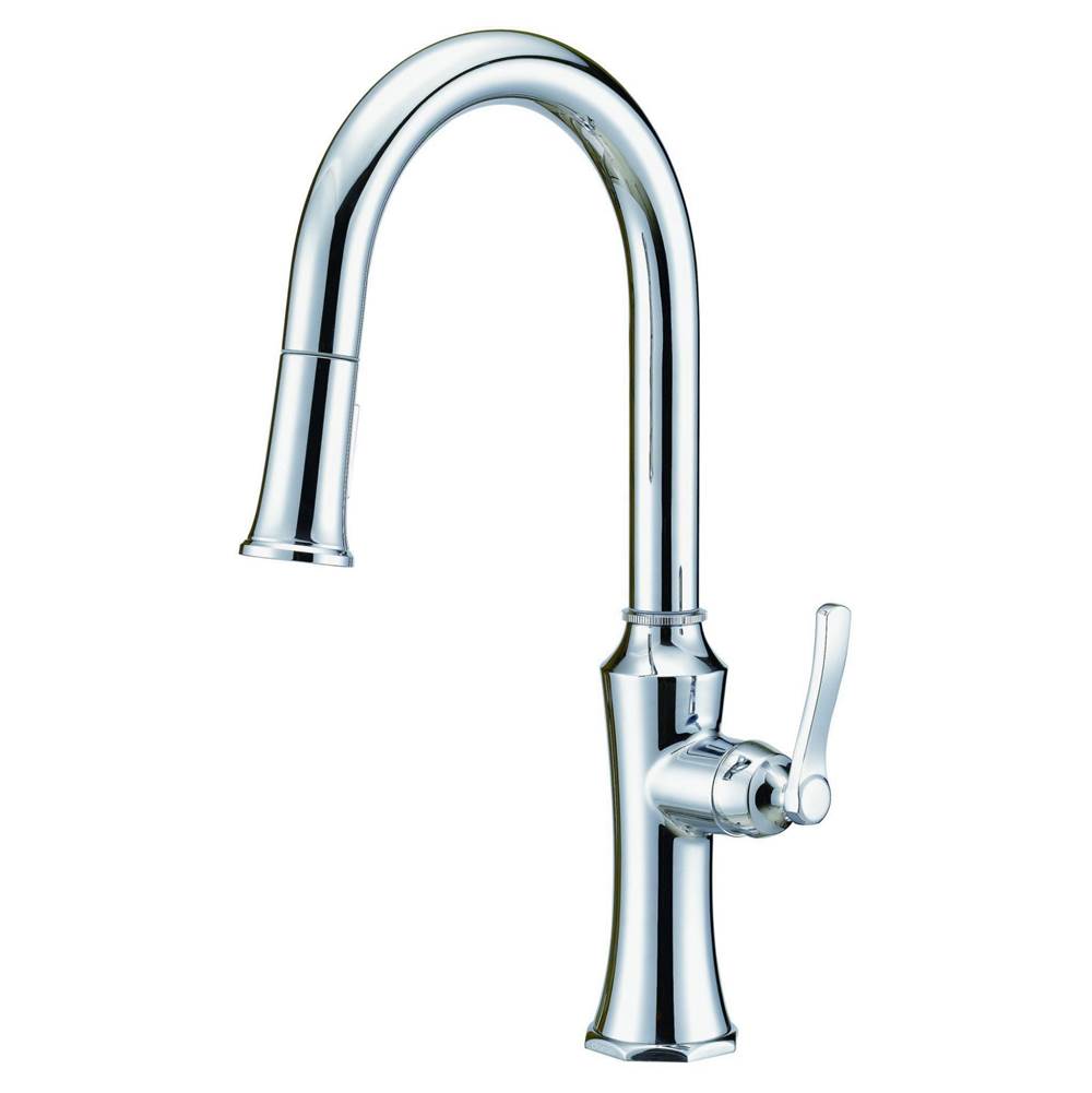 Gerber Plumbing Draper 1H Kitchen Pull-Down Kitchen Faucet w/ Snapback 1.75gpm Chrome