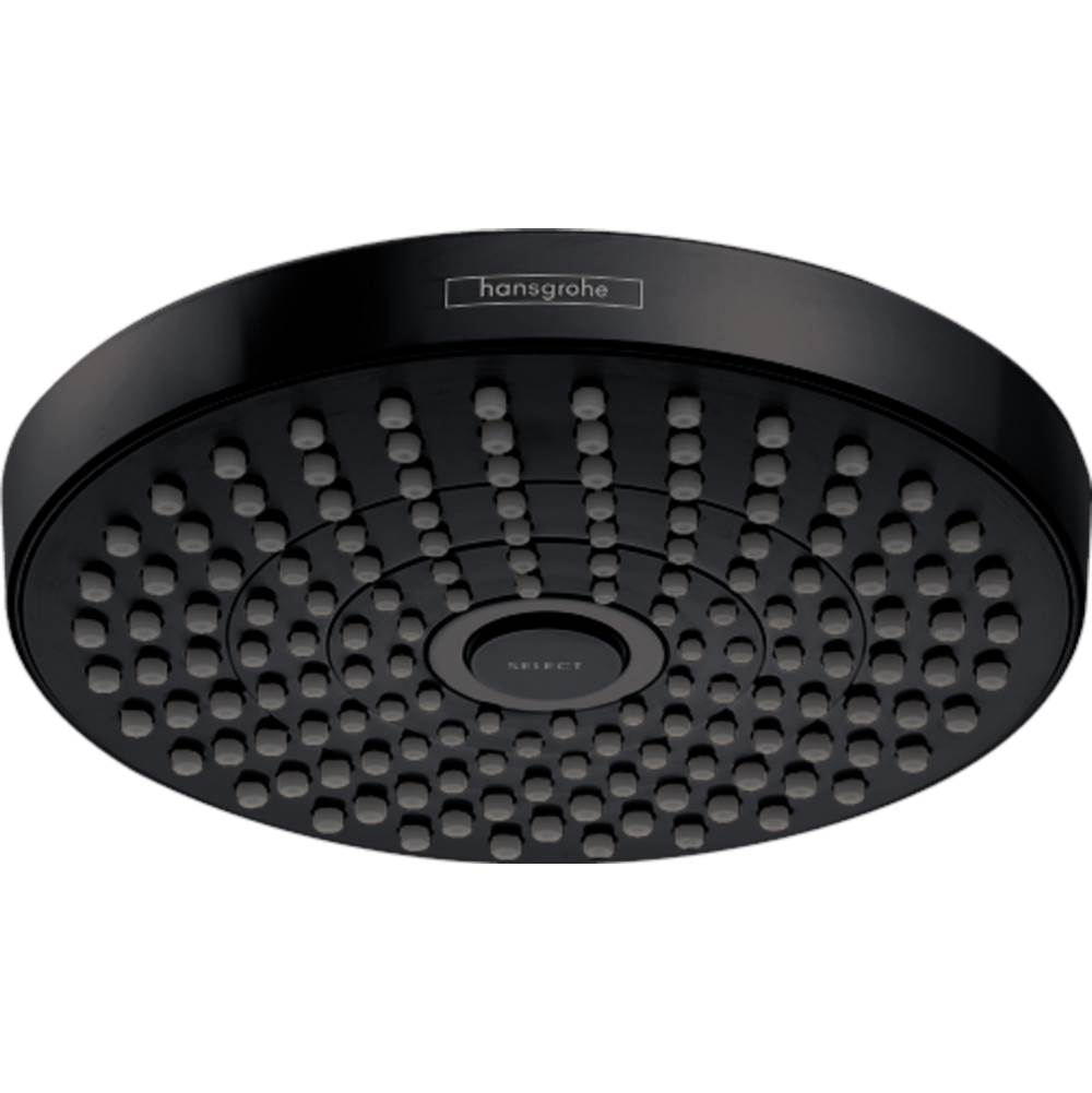 Hansgrohe Croma Select S Showerhead 180 2-Jet, 1.8 GPM in Matte Black