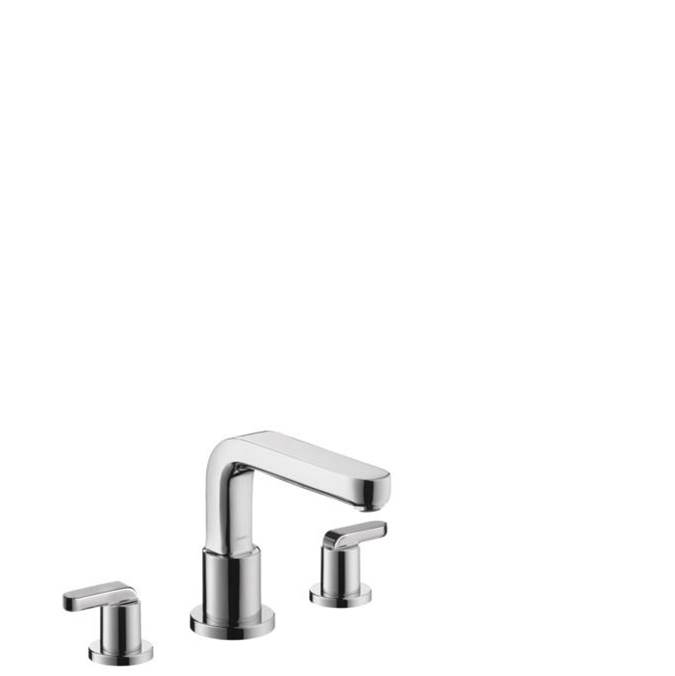 Hansgrohe Metris S 3-Hole Roman Tub Set Trim with Lever Handles in Chrome
