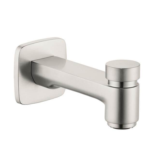 Hansgrohe Logis Tub Spout with Diverter in Brushed Nickel