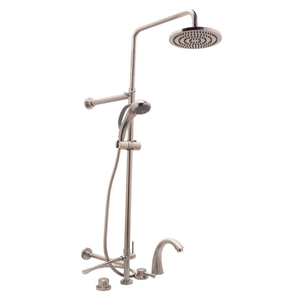 Huntington Brass Roman Tub Faucet W/ Shower Assem, Satin Nickel PVD