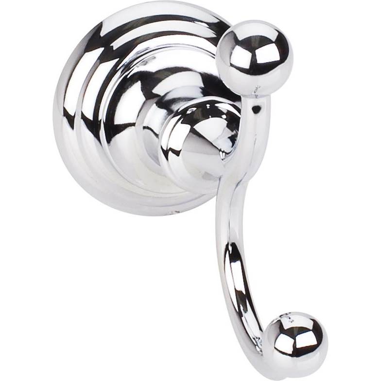 Hardware Resources Fairview Polished Chrome Double Robe Hook  - Contractor Packed