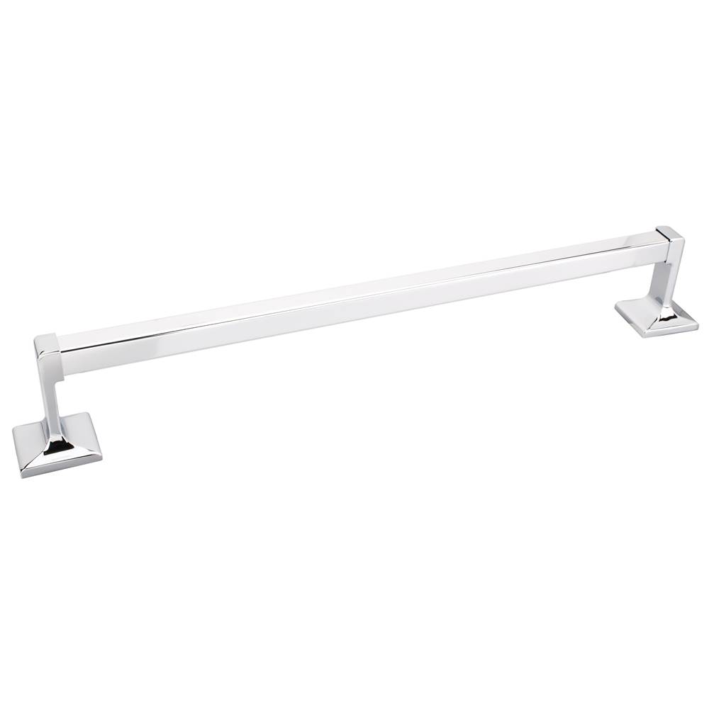 Hardware Resources Bridgeport Polished Chrome 18'' Single Towel Bar - Contractor Packed