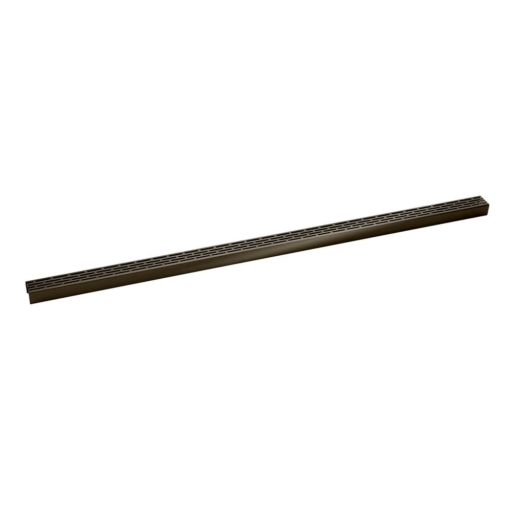 Infinity Drain 48'' Perforated Offset Slot Pattern Grate for S-LT 38 in Oil Rubbed Bronze