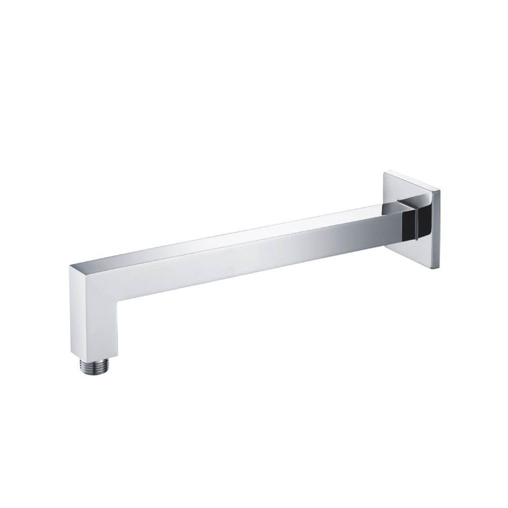 Isenberg Wall Mount Square Shower Arm - 12'' (300mm) - With Flange