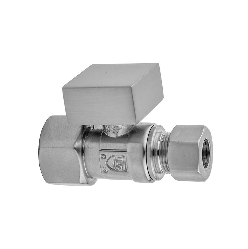 Kitchen & Bath Design CenterJacloQuarter Turn Straight Pattern 1/2'' IPS x 3/8'' O.D. Supply Valve with Square Handle