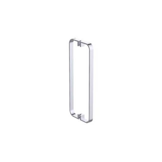 Kartners COLOGNE- 8-inch Double Shower Door Handle-Glossy White