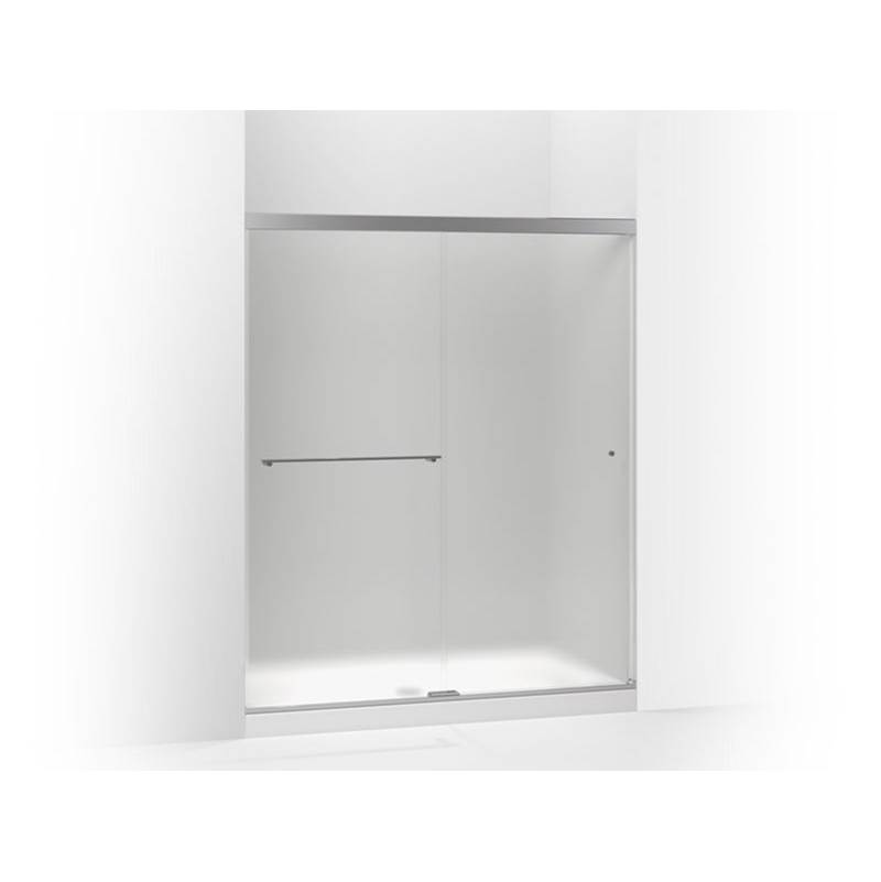 Kohler Revel® Sliding shower door, 70'' H x 56-5/8 - 59-5/8'' W, with 5/16'' thick Frosted glass