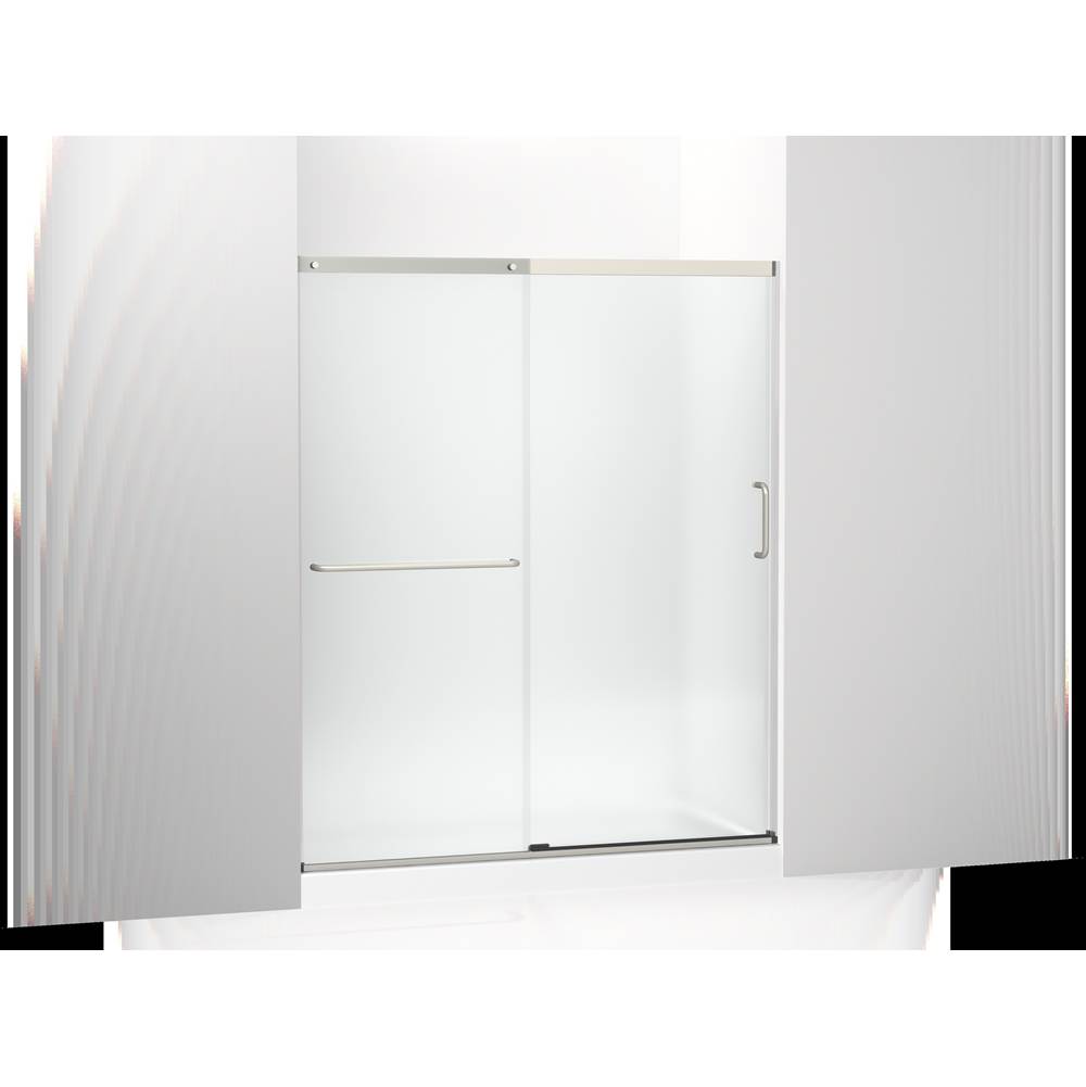 Kohler Elate™ Sliding shower door, 70-1/2'' H x 56-1/4 - 59-5/8'' W, with 1/4'' thick Frosted glass