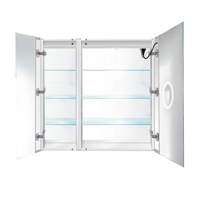Krugg LED Bi-View Medicine Cabinet 36''X36'' w/Dimmer and Defogger