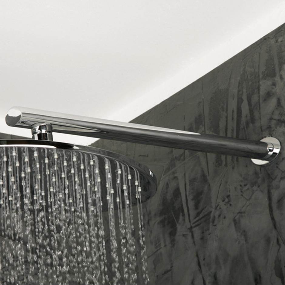 Lacava Wall-mount oval shower arm with flange.