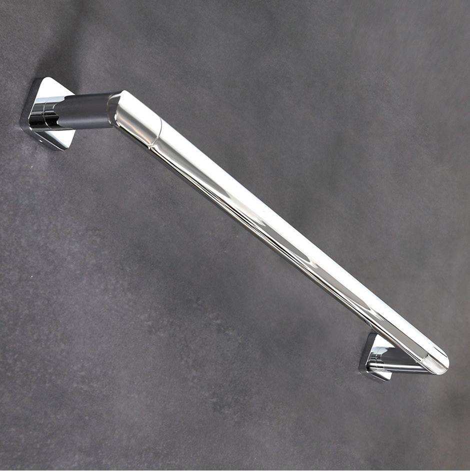 Lacava Wall-mount towel bar made of chrome plated brass. W: 23 5/8'', D: 3'', H: 2''.