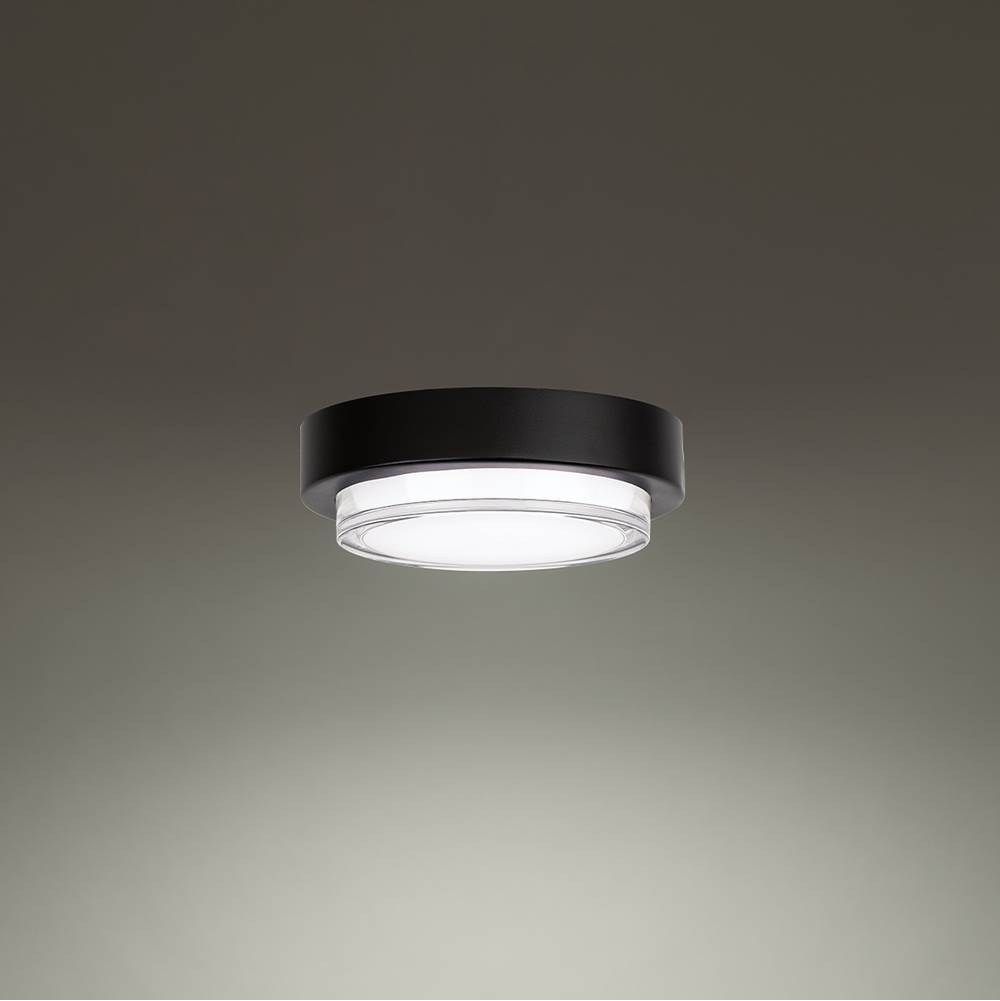 Modern Forms Kind 8'' LED Outdoor Flush Mount Light 3000K in Black