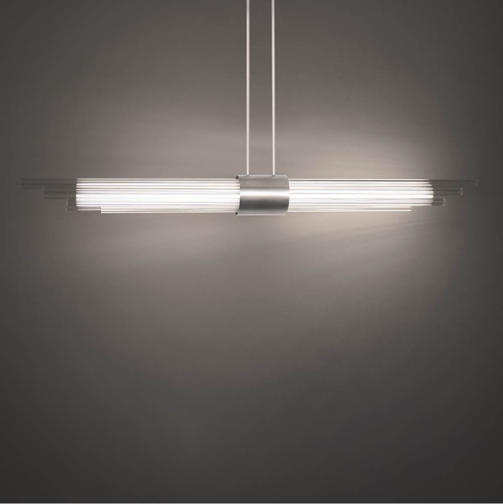 Modern Forms Luzerne 56'' LED Indoor Linear Pendant Light 3000K in Brushed Nickel