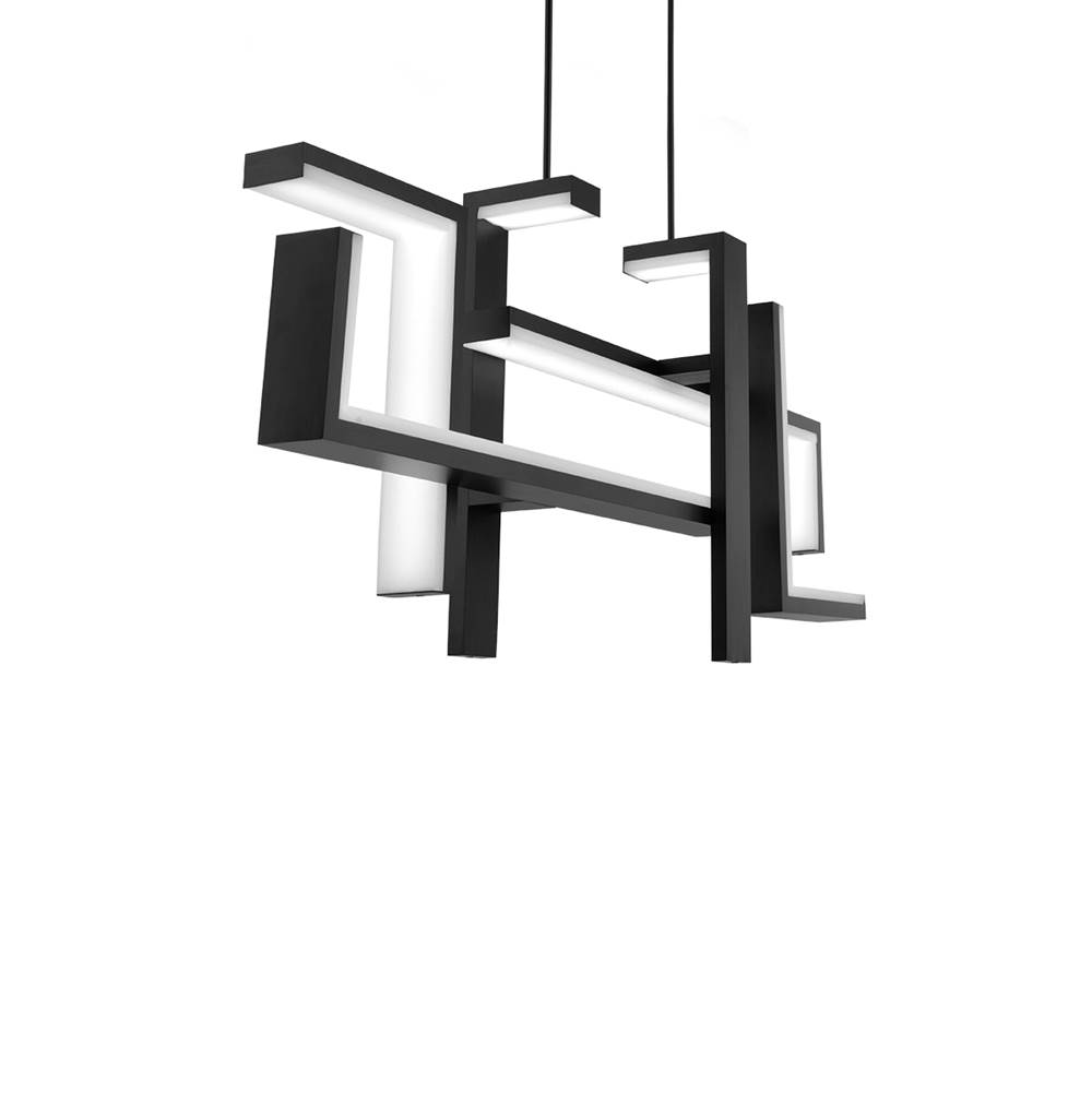 Modern Forms Jackal 56'' LED Linear Pendant Light 3000K in Black