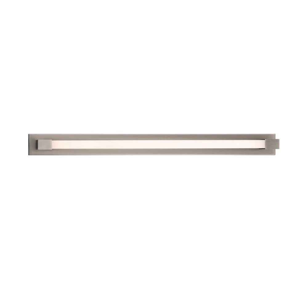 Modern Forms Barre 37'' LED Wall and Bath Vanity Light 2700K in Brushed Nickel