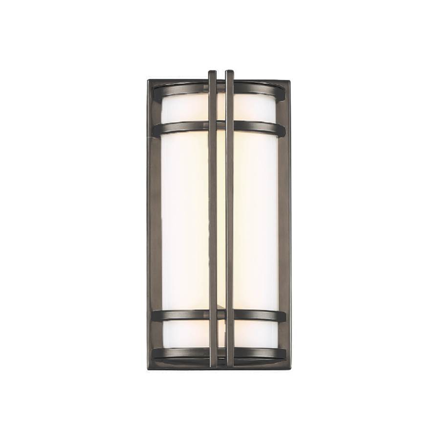 Modern Forms Skyscraper 12'' LED Outdoor Wall Sconce Light 3000K in Bronze