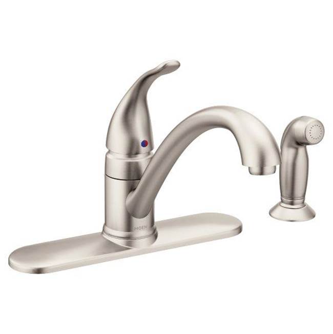 Kitchen & Bath Design CenterMoenSpot resist stainless one-handle kitchen faucet