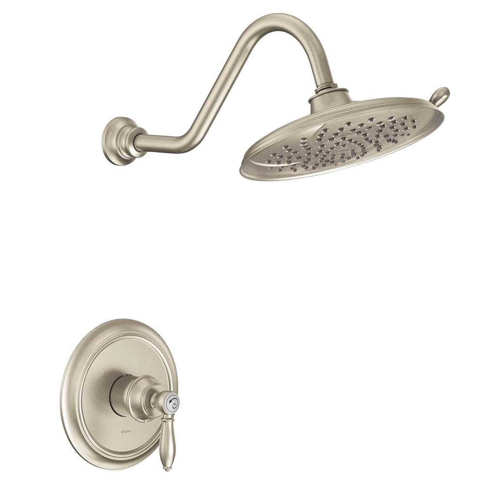 Moen Weymouth M-CORE 2-Series Eco Performance 1-Handle Shower Trim Kit in Brushed Nickel (Valve Sold Separately)