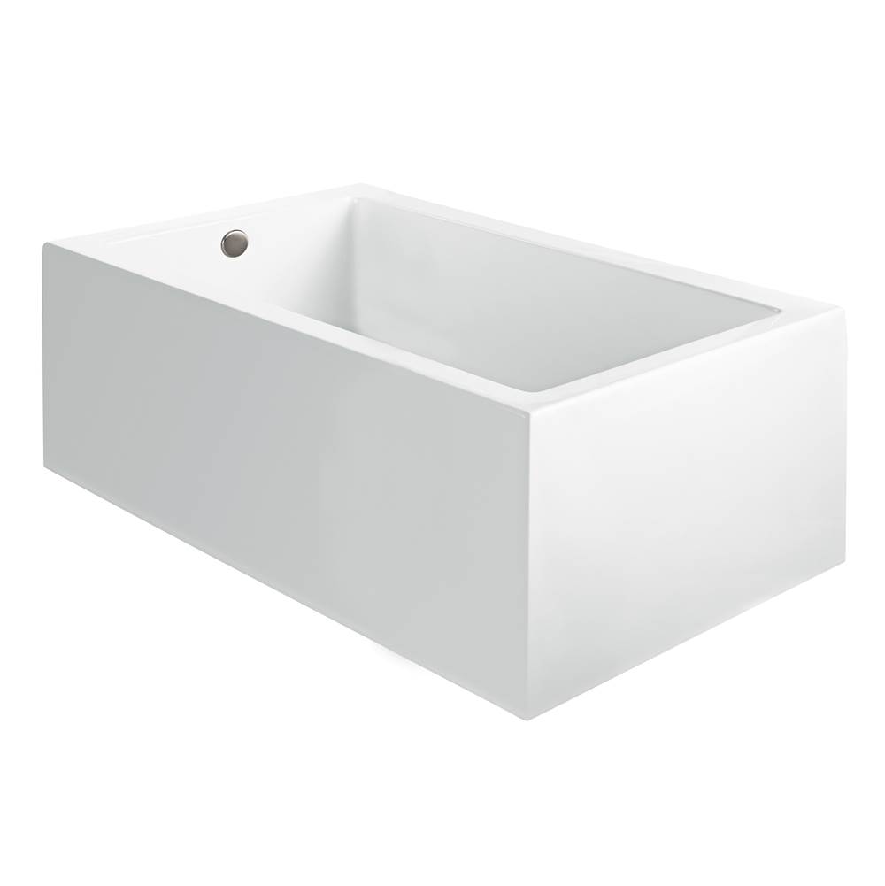 MTI Baths Andrea 9A Acrylic Cxl Sculpted 3 Side Air Bath - White (66.75X49)