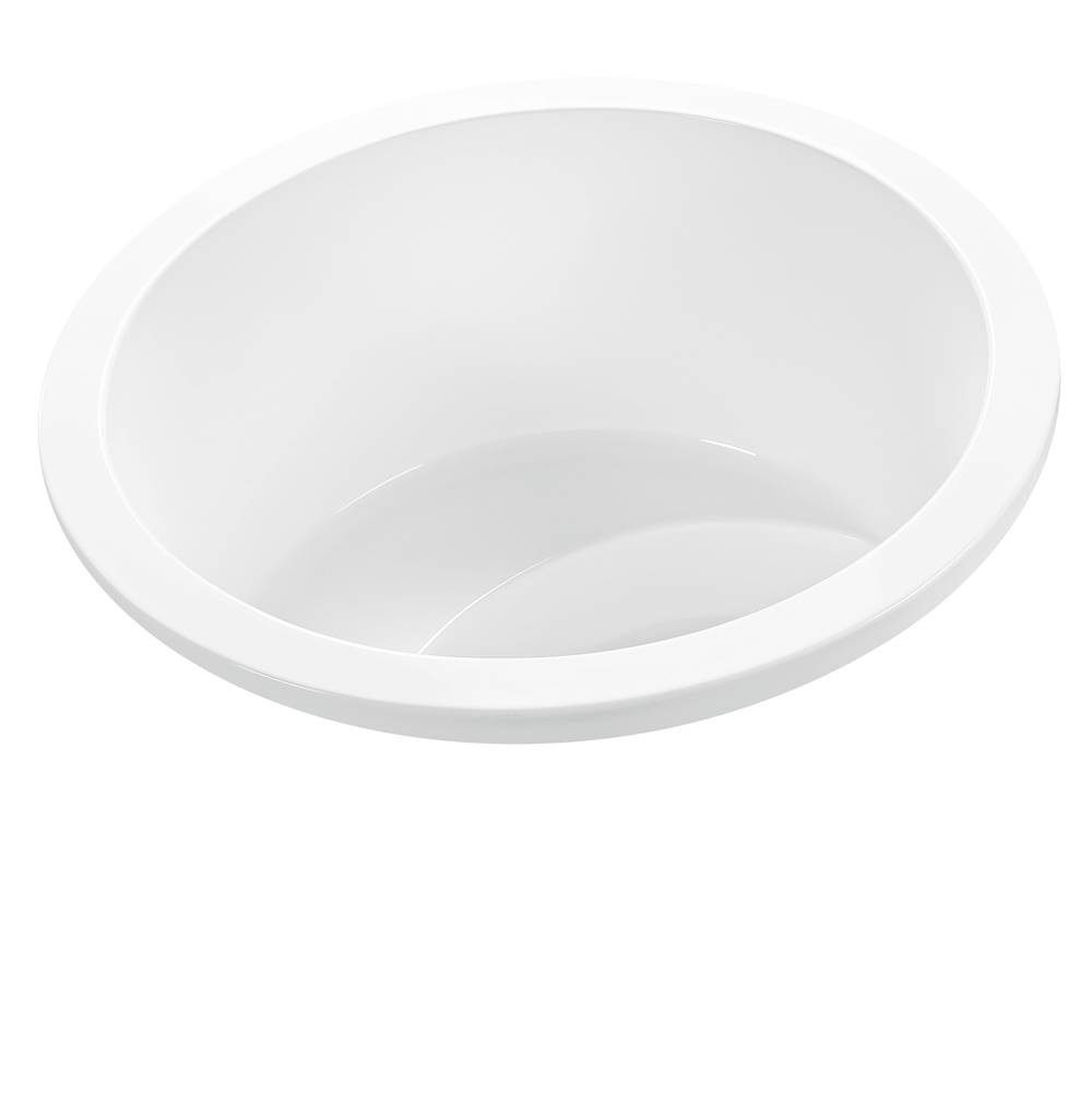 MTI Baths Jasmine 2 Acrylic Cxl Drop In Round Air Bath - White (52X52)