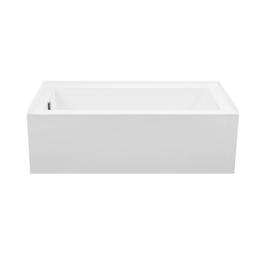 MTI Baths Cameron 3 Acrylic Cxl Integral Skirted Rh Drain Air Bath/Ultra Whirlpool - White (66X32)
